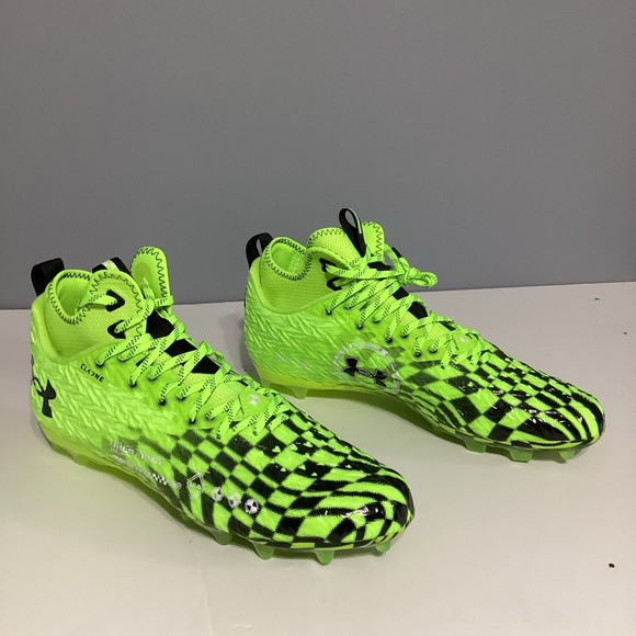 Under Armour Other - Under Armour Men's Football Cleats Spotlight Clone Green/Black 3026336 SZ 13